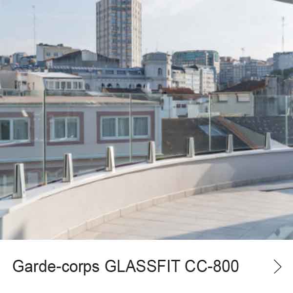 garde-corps verre bombé GLASSFIT-800